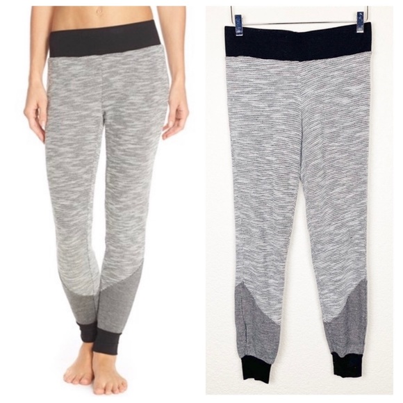 Beyond Yoga Pants - Beyond Yoga Spliced Color Block Marled Lounge Pant